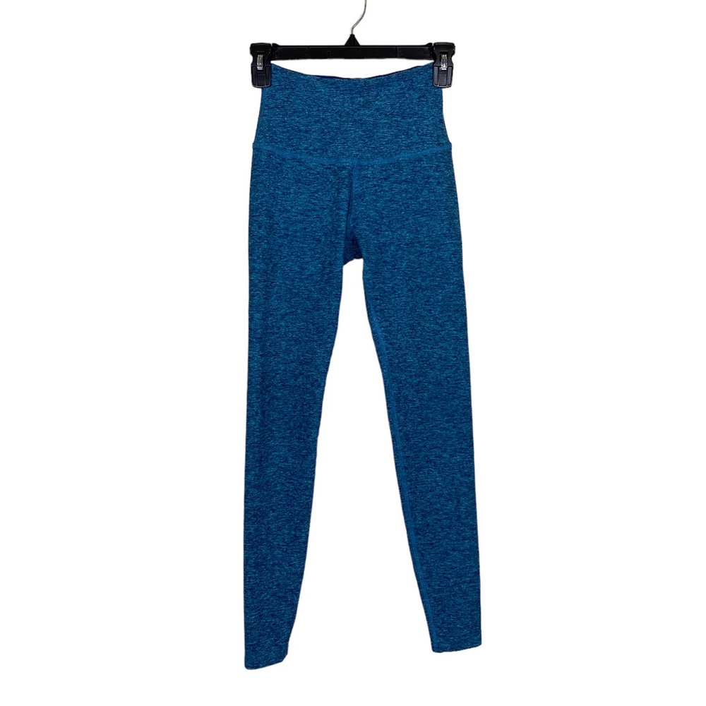Beyond Yoga High-Waist Blue Space-Dyed Leggings
